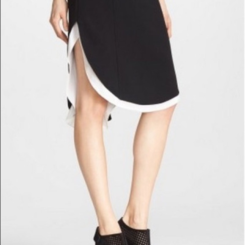 NWOT Rag & Bone, Ashlee, Curved Hi/Low Hem Skirt. Size 4. Never Been Worn!